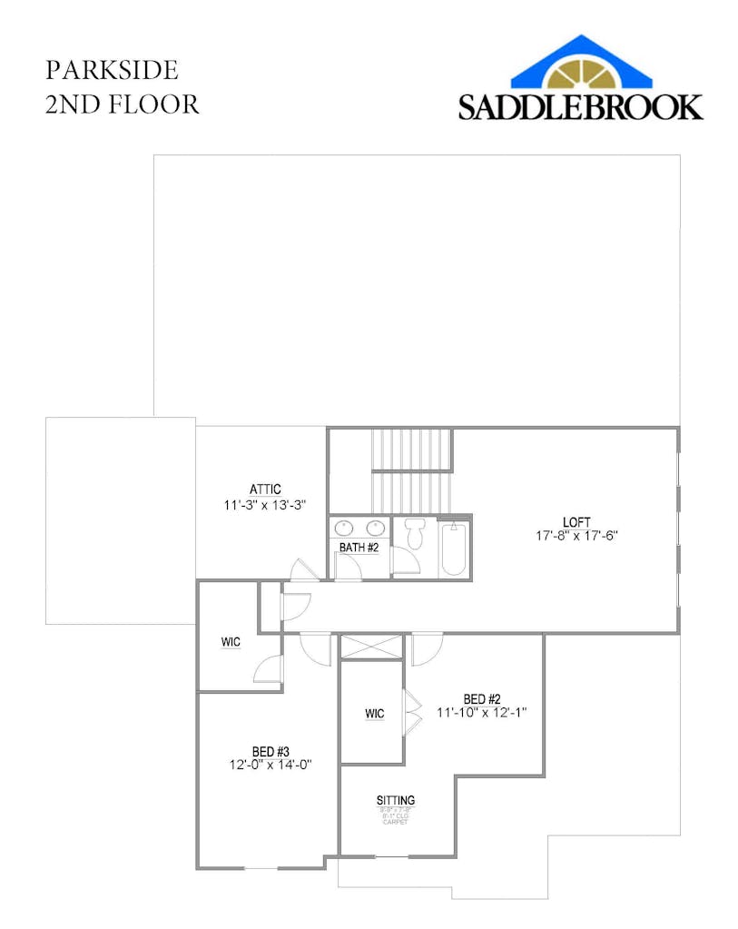 Floor plan for Lot 128 – 1325 Wagon Hitch