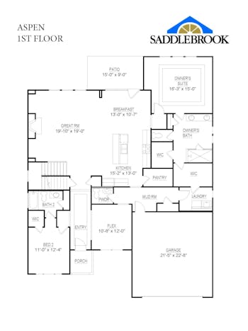 Aspen- 2d Floor Plan 1