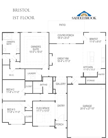 Bristol- 2d Floor Plan 1