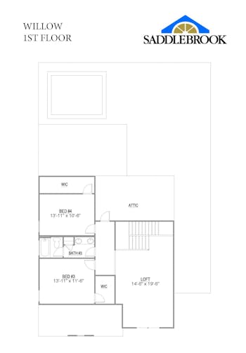Willow- 2d Floor Plan 2