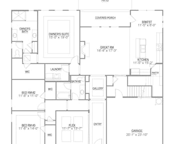 Lot 23 – 313 Kendall Hunt St. - 2d floor plan