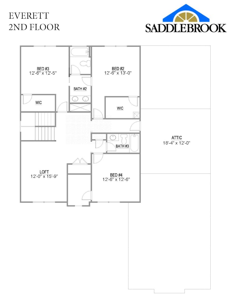 Floor plan for Everett
