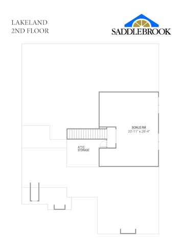 Lot 29 – 12033 Deer Crossing Dr- 2d Floor Plan 2