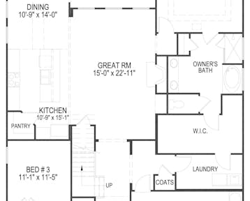 Lot 63 – 12833 Scarlet Sage Dr - 2d floor plan