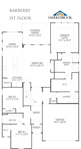Barberry- 2d Floor Plan 1
