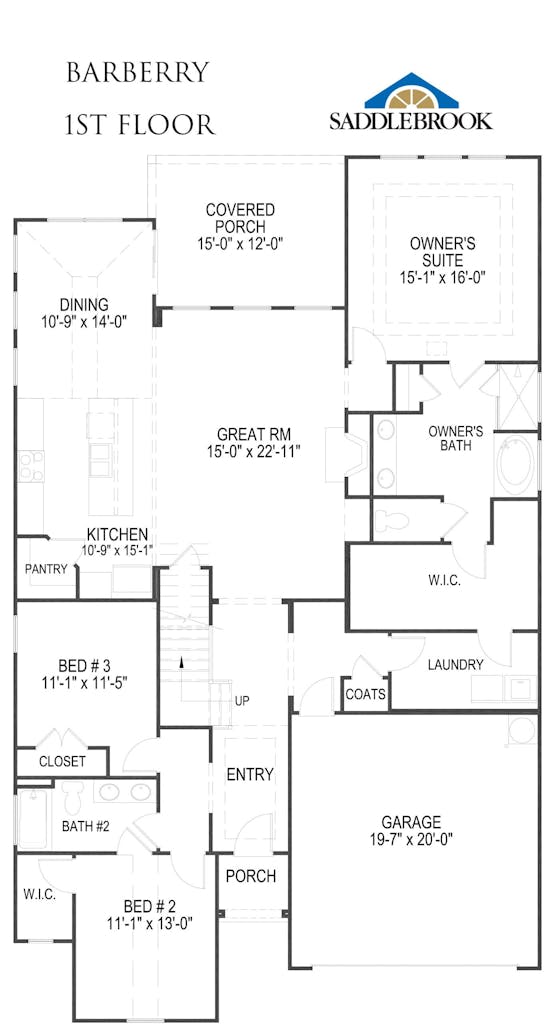 Floor plan for Lot 25 – 12621 Red Poppy