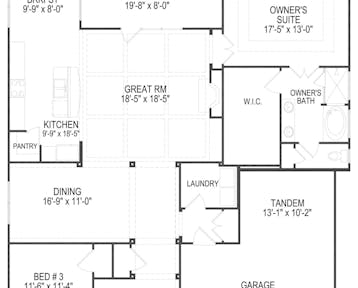 Lot 64 – 12827 Scarlet Sage Dr - 2d floor plan