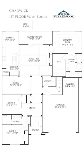 Chadwick- 2d Floor Plan 1