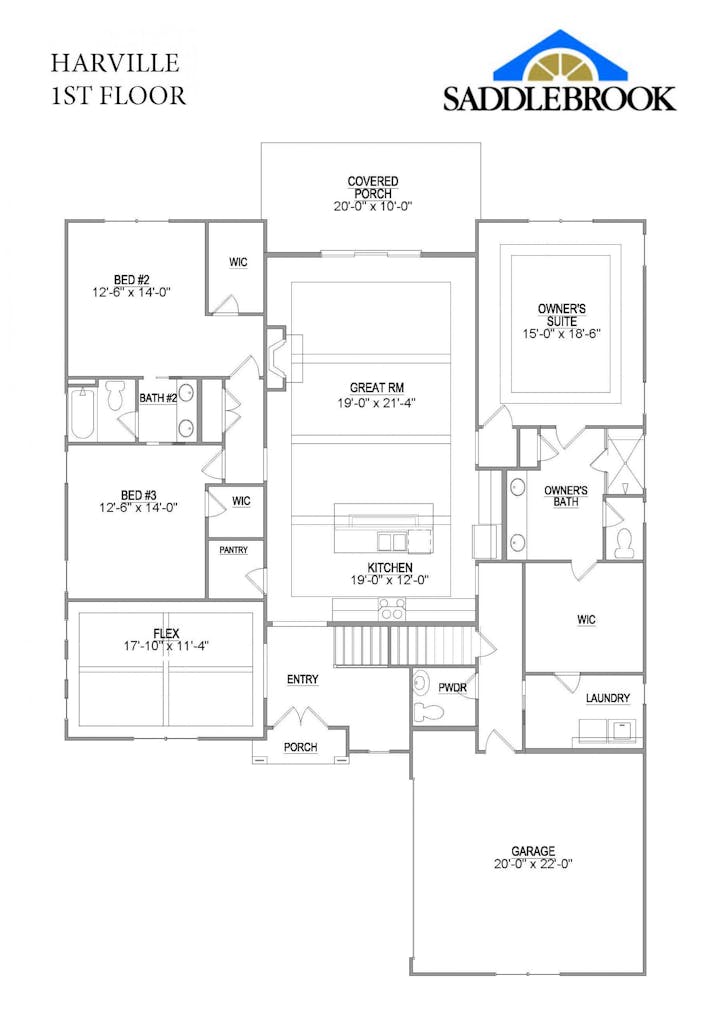Floor plan for Harville
