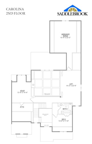 Carolina- 2d Floor Plan 2