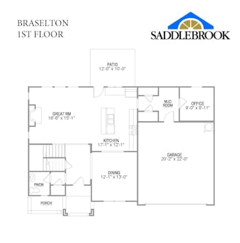 Braselton- 2d Floor Plan 1