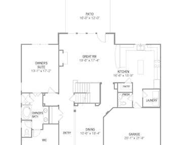 Carlyle - 2d floor plan