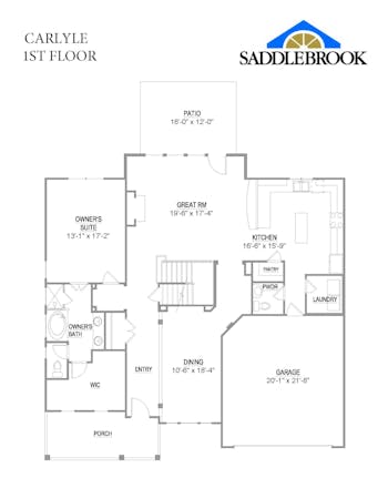 Carlyle- 2d Floor Plan 1