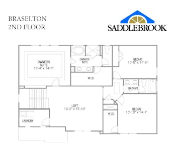 Braselton- 2d Floor Plan 2
