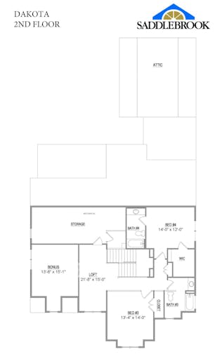 Dakota- 2d Floor Plan 2