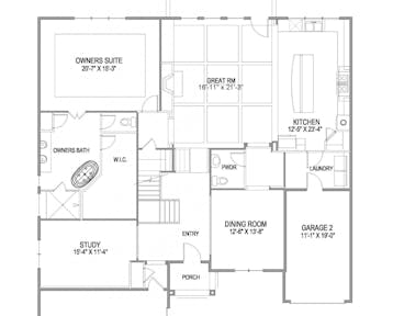 Concord - 2d floor plan