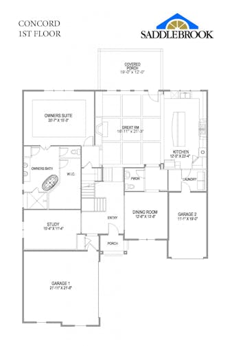 Concord- 2d Floor Plan 1
