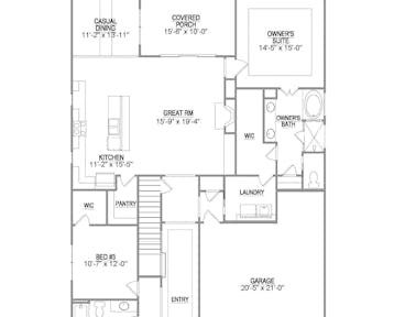 Jackson - 2d floor plan