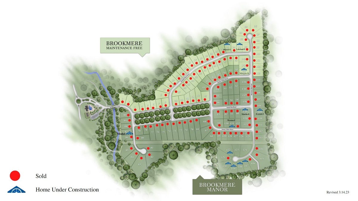 Brookmere Manor Plat Map
