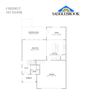 Chestnut- 2d Floor Plan 1