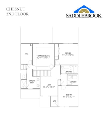 Chestnut- 2d Floor Plan 2