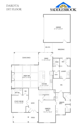 Dakota- 2d Floor Plan 1