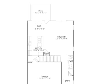 Lot 19 – 8454 Boxcar Ln - 2d floor plan