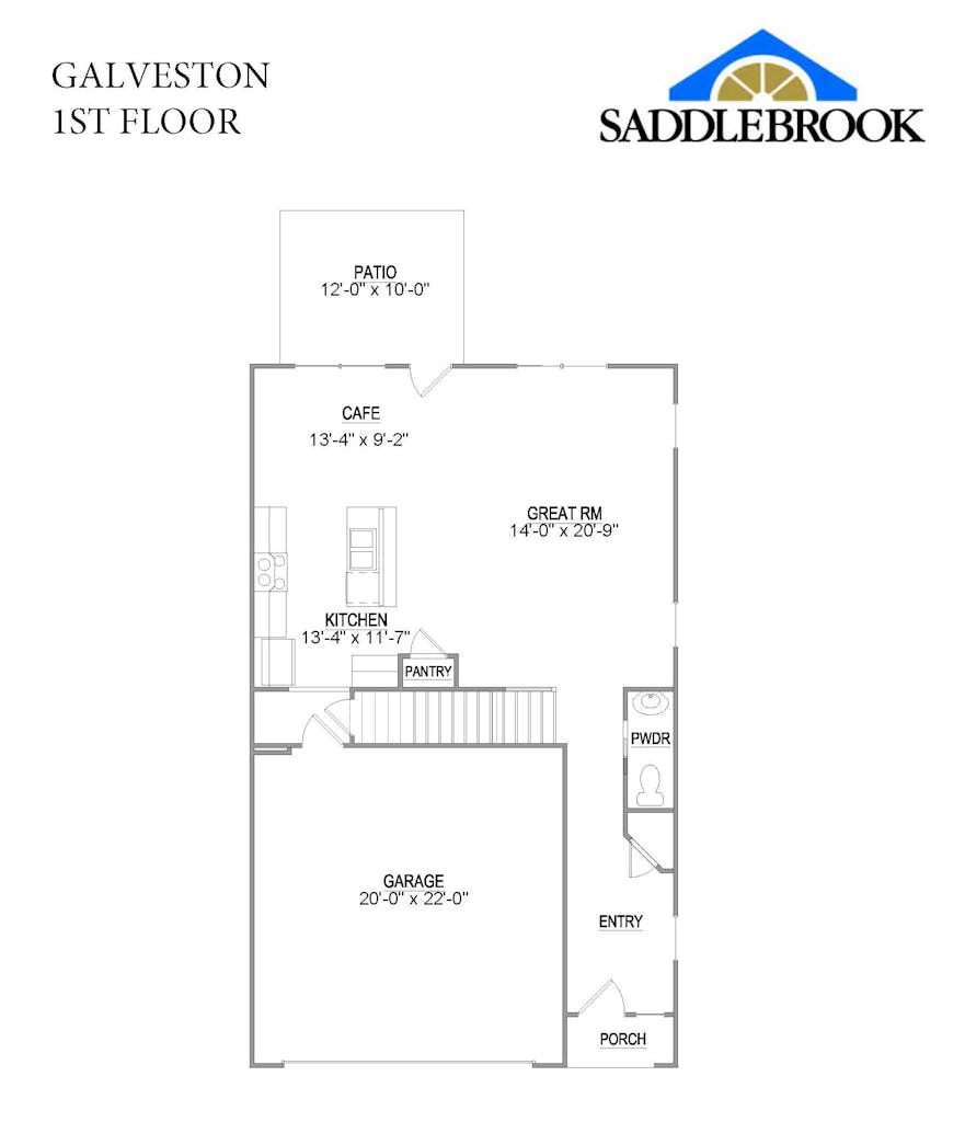 Floor plan for Galveston