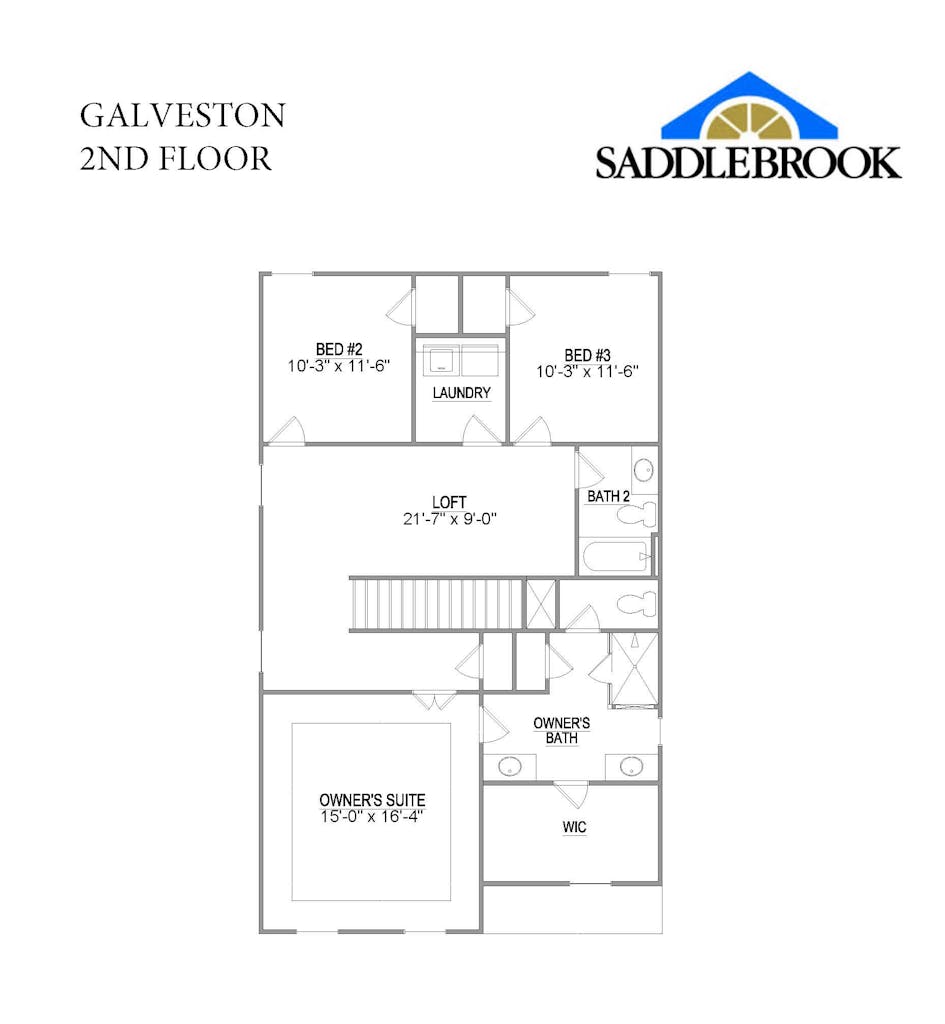 Floor plan for Galveston
