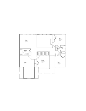 Lot 13 – 12770 Iron Plow Dr- 2d Floor Plan 1