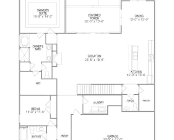 Hudson - 2d floor plan