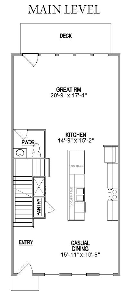 Floor plan for Kensington