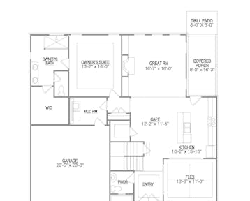 Kent - 2d floor plan