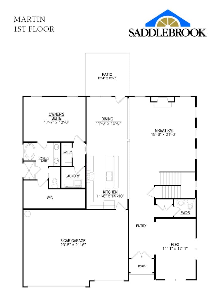 Floor plan for Martin
