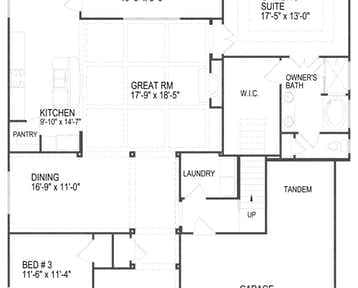Morgan - 2d floor plan