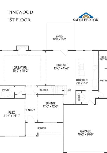 Pinewood- 2d Floor Plan 1