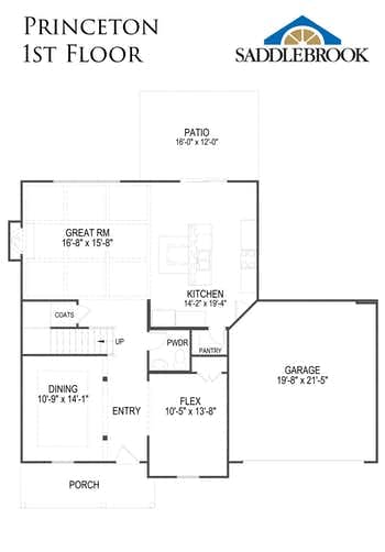 Princeton- 2d Floor Plan 1