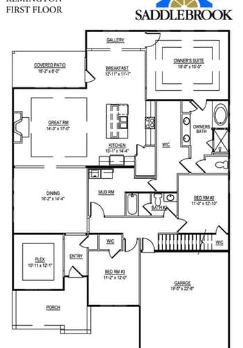 Remington- 2d Floor Plan 2