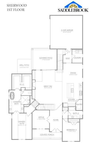 Sherwood- 2d Floor Plan 1