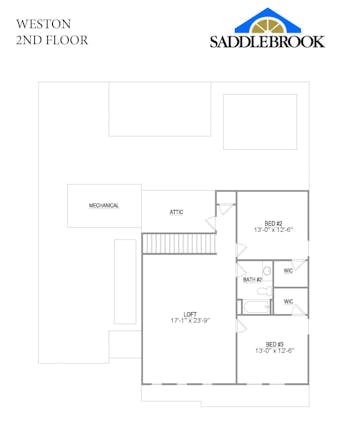 Weston- 2d Floor Plan 2