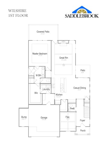 Wilshire- 2d Floor Plan 1