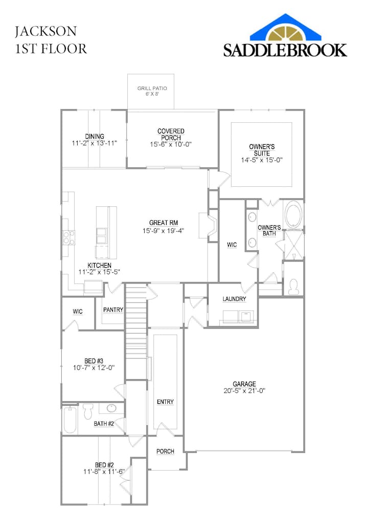 Floor plan for Jackson