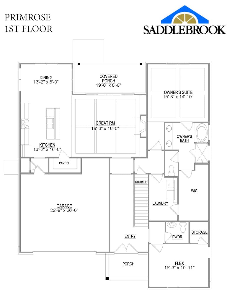 Floor plan for Primrose