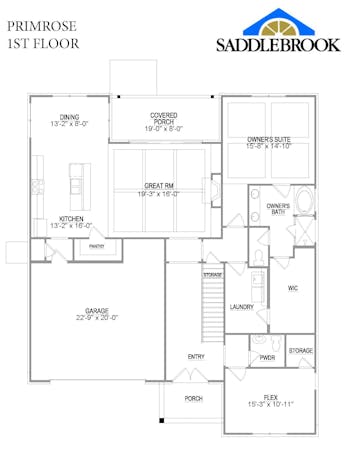 Primrose- 2d Floor Plan 1
