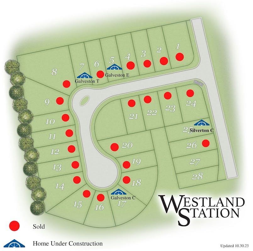 Westland Station Plat Map
