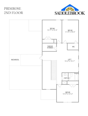 Primrose- 2d Floor Plan 2