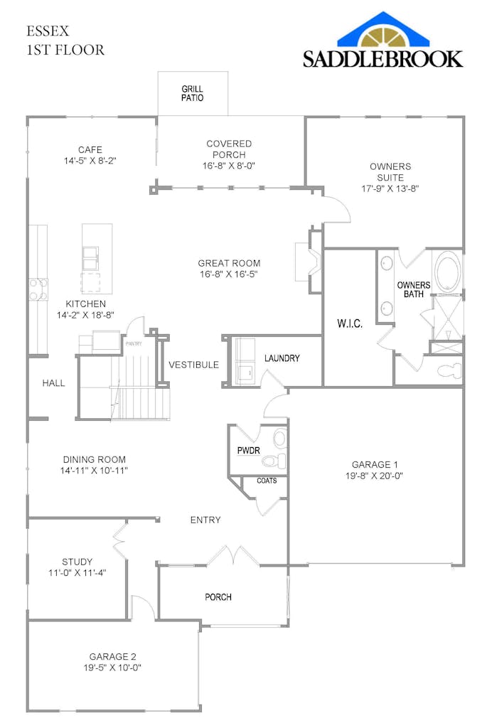 Floor plan for Essex