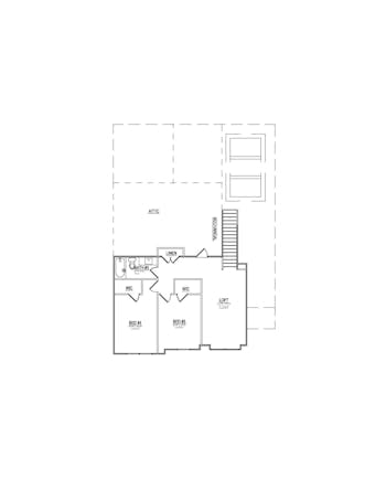 Lot 59 – 1151 Branch Hook Rd.- 2d Floor Plan 1