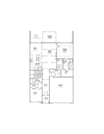 Lot 60 – 1155 Branch Hook Rd- 2d Floor Plan 1