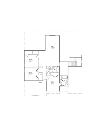 Lot 45 – 12122 Deer Crossing Dr.- 2d Floor Plan 1